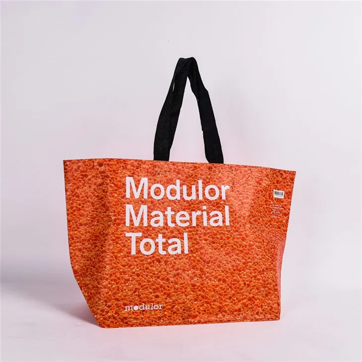 Märkeslaminerad RPET -shoppingväska