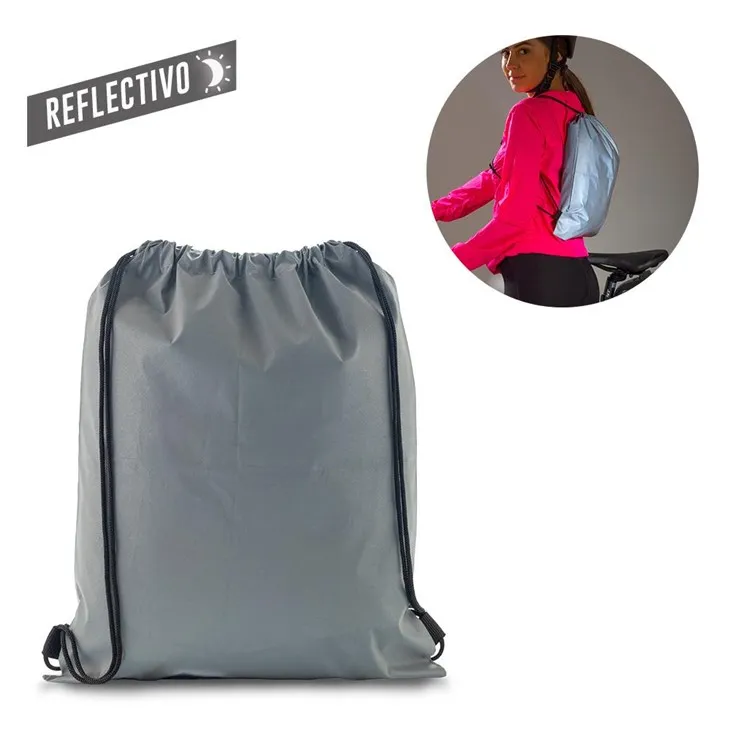 Reflective Drawstring Backpack